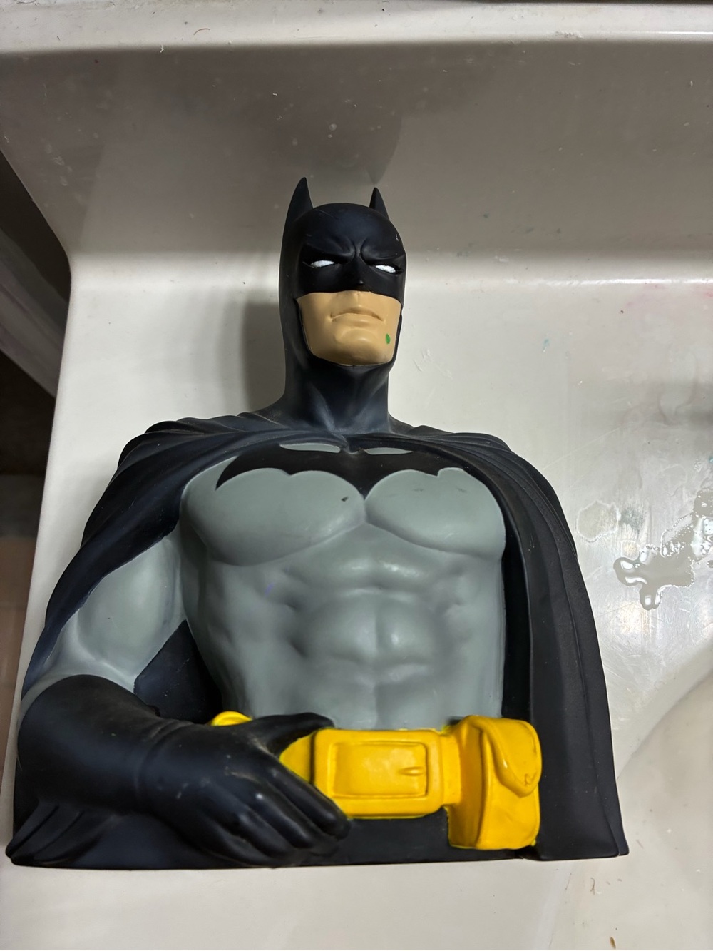 Monogram International DC Comics Batman Figural Bust Coin Bank. Plastic